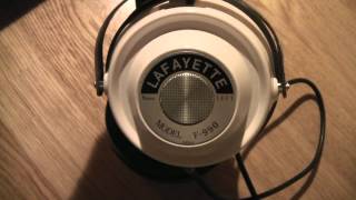 Video thumbnail for Lafayette Model F-990 Professional Stereo Headphones by Alex