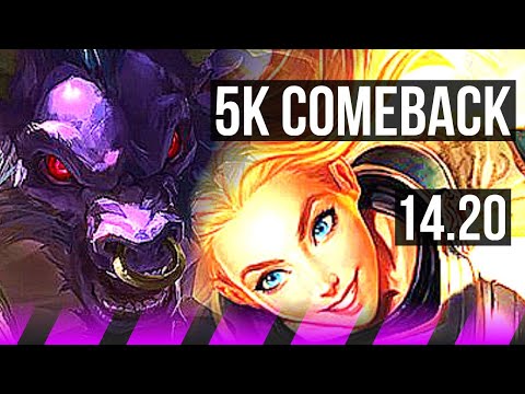 ALISTAR & Miss Fortune vs LUX & Draven (SUP) | 5k comeback | NA Master | 14.20
