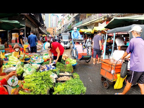 Cambodia Food Market Tour at Orussey Market Phnom Penh 2021