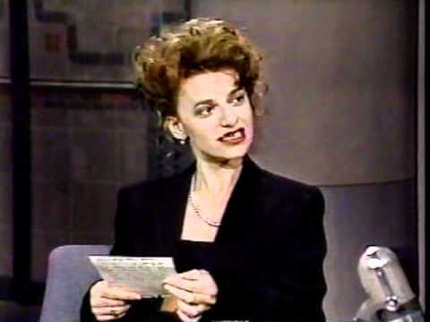 Classic Dave - Sandra Bernhard on Late Night with David Letterman 27 Nov 1987