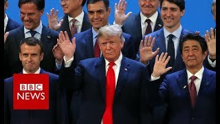 The G20 photo ahead of Friday's plenary session - BBC News
