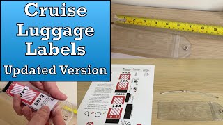 Cruise Luggage Labels Updated
