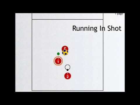 Running in Shot drill for Korfball