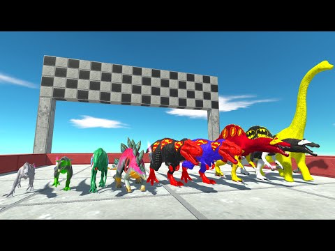 POWER UP SPEED RACE SUPERHERO DINOSAURS NEW - TO GET A SUPERMAN PIG - Animal Revolt Battle Simulator