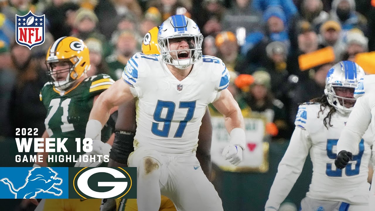 Detroit Lions vs. Green Bay Packers | 2022 Week 18 Game Highlights