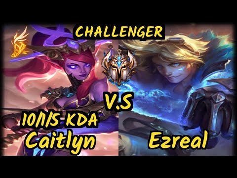 FORG1VEN (CAITLYN) vs EZREAL - 10/1/5 KDA BOTTOM ADC CHALLENGER GAMEPLAY - EUW