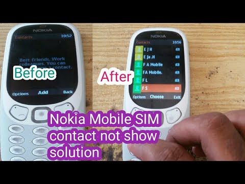 Nokia Mobile SIM contact not show solution Nokia 3310 sim contact no show Nokia new Model simcontact