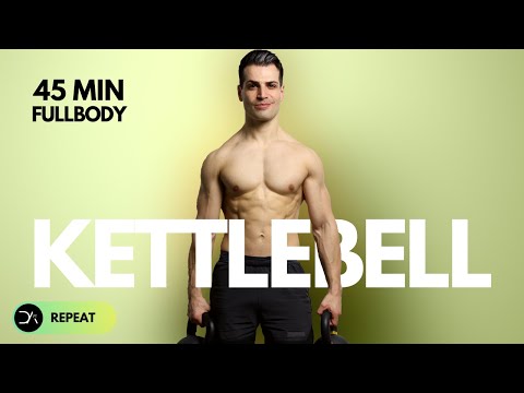 45 Min Full Body Kettlebell Workout | Normal Sets & Complex Sets | Repeat