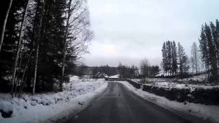 Winter Drive Struan Church Highland Perthshire Scotland