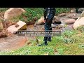 3 Tight Leather Jacket Black Over The Knee Boots Filled With Mud