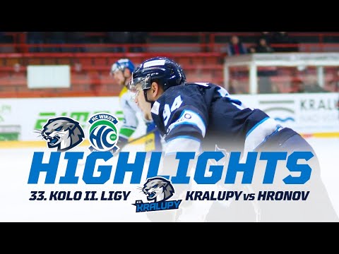 33. kolo HK Kralupy vs HC Wikov Hronov | 2. liga 2024/25 Highlights