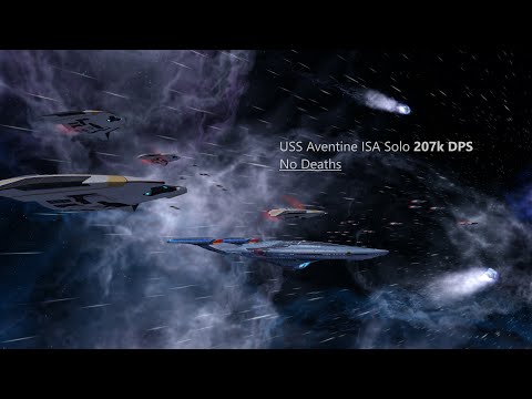 USS Aventine Solos the Borg on Advanced without dying Star Trek Online 207k DPS