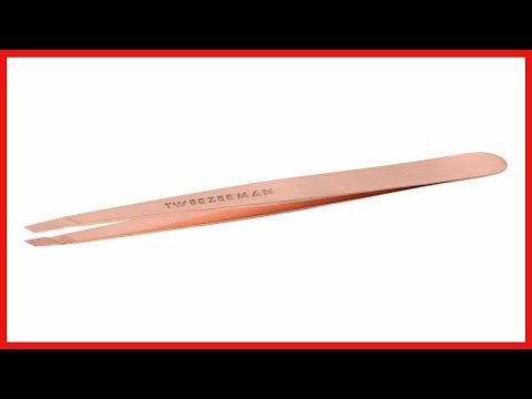 Tweezerman Rose Gold Slanted Tweezer Model No. 1256-RGR