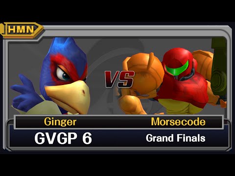 GVGP 6 Melee Grand Finals - Ginger (Falco/C. Falcon) vs. Morsecode (Samus)