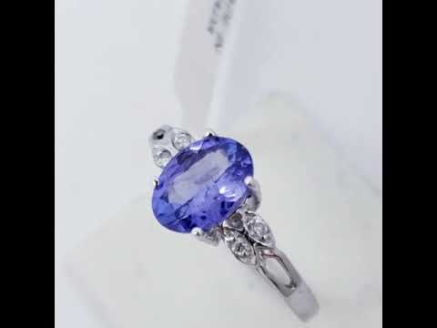 $3010 10K  Tanzanite(1.2ct) Diamond(0.04ct) Ring