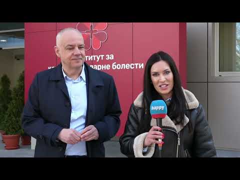 Ukljucenje sa gradonacelnikom dr Radojicicem ispred Instituta za kardiovaskularne bolesti Dedinje 2