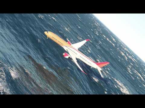 Plane Loses Control Over the Ocean? Intense Mid-Air Moment