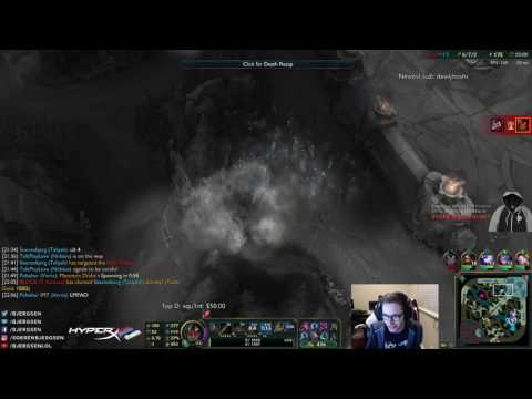 Svenskeren camps Bjergsen right outside his base - League of Legends