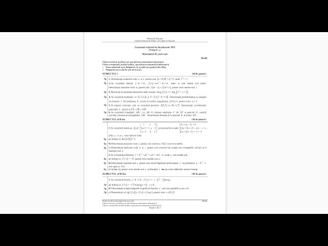 Model Bacalaureat 2023, Mate-Info - rezolvare
