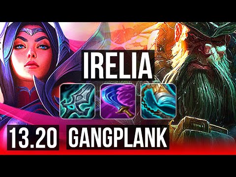 IRELIA vs GP (TOP) | 8 solo kills, 300+ games | TR Diamond | 13.20