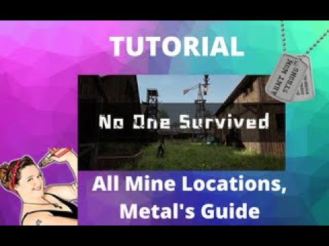No One Survived Tutorial All Mine Locations & What Each One Has