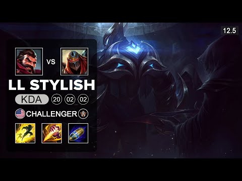 LL Stylish Zed Jungle vs Graves - NA Challenger - Season 12 Patch 12.5