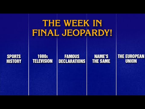 A Week in Final Jeopardy!: 11/24/25-11/28/25 | JEOPARDY!