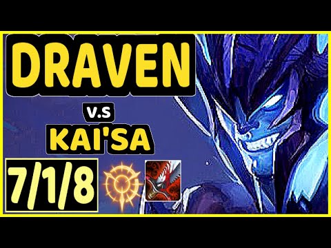 TYLER1 (DRAVEN) vs KAI'SA - 7/1/8 KDA BOTTOM ADC GAMEPLAY - NA Ranked MASTER
