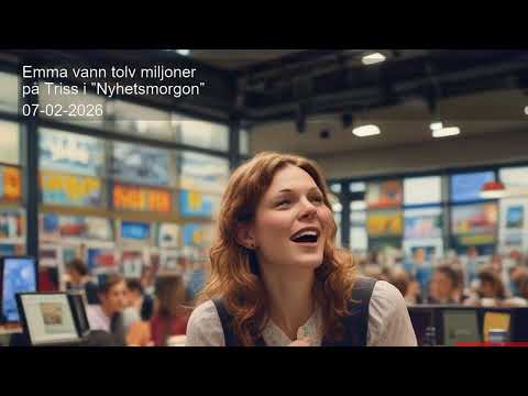 Emma vann tolv miljoner på Triss i ”Nyhetsmorgon”