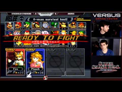 VS Weekly 08/14/16 - Winners R3 - Stockholm Syndrome (Peach) vs Andres (Marth,Fox) - Melee