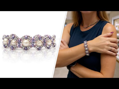 Muted Moon Bracelet - DIY Jewelry Making Tutorial by PotomacBeads