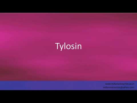 Pronunciation of the word(s) "Tylosin".