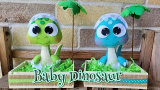 DIY Baby Dinosaur 🦖/ FREE PDF/ Party center piece/ molde gratis 🦖 @EsmeraldaVital vi