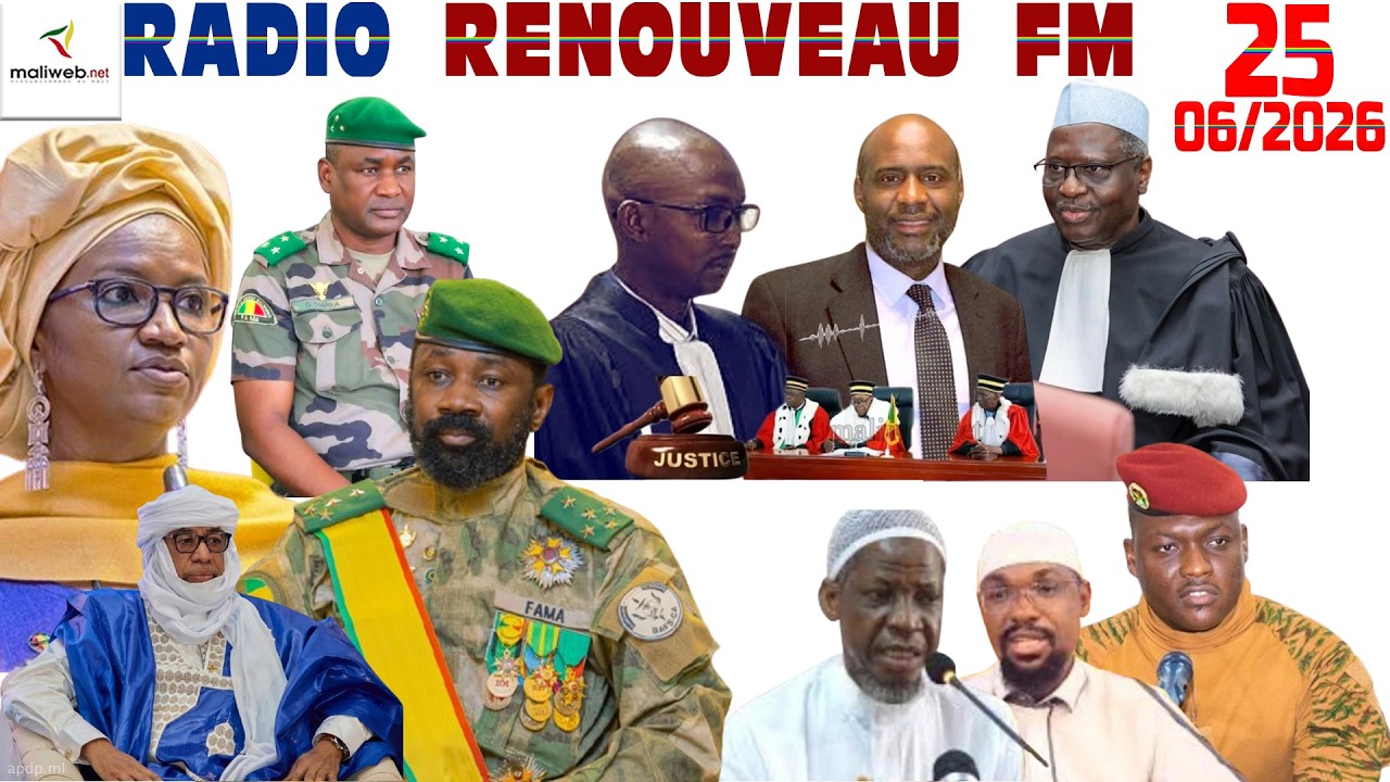La Revue de Presse de la RADIO RENOUVEAU FM du 25 Juin 2026