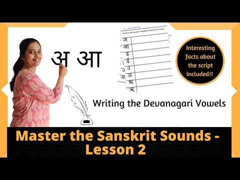 Learn to write the Devanagari script