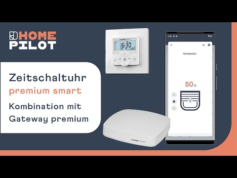 Control the premium smart timer via the app using the premium gateway - smart roller shutter control