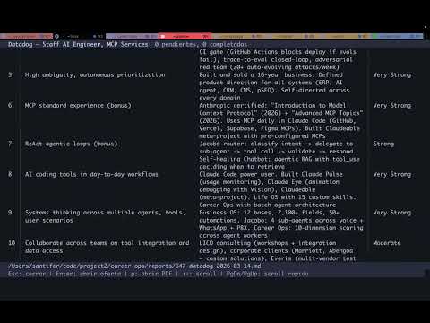 Career-Ops on Claude 소개 영상