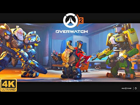 Bastion Meets Reinhardt Scene - Overwatch 2 Invasion Story DLC Ironclad Mission (4K 60FPS)