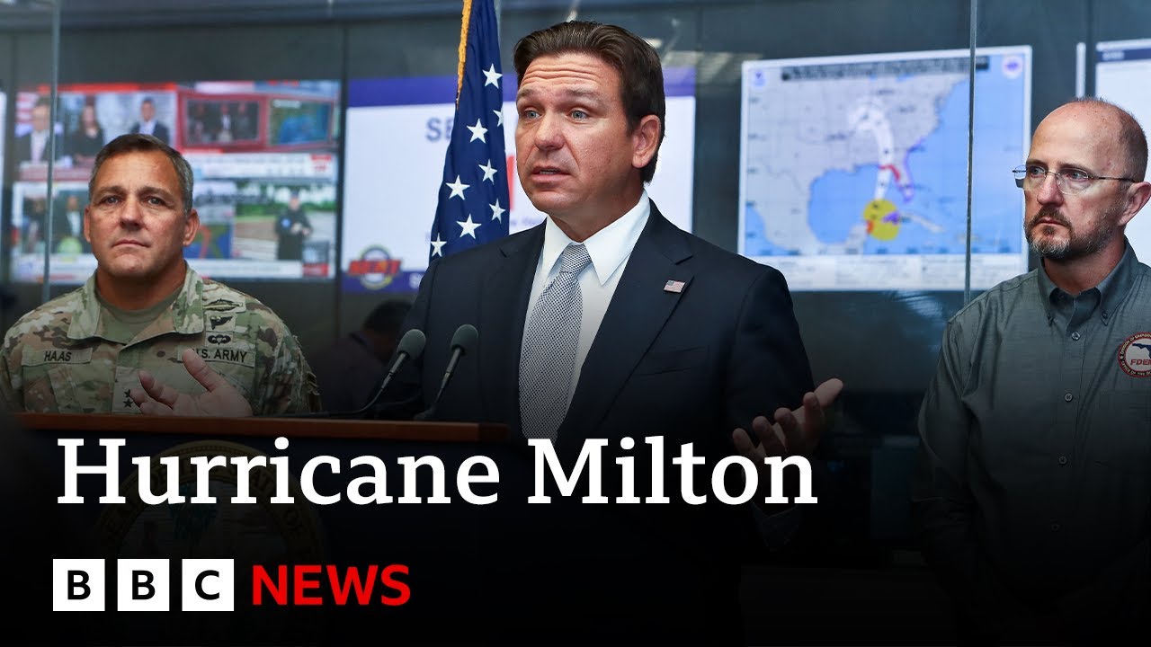 Florida prepares for 'catastrophic impact' of Hurricane Milton  | BBC News