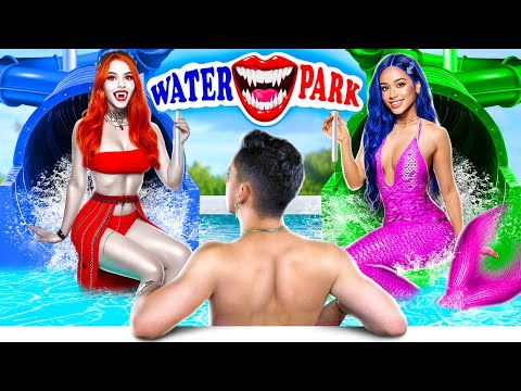 Un Vampiro e una Sirena Costruiscono un Parco Acquatico in Casa! Makeover Estremo della Stanza!