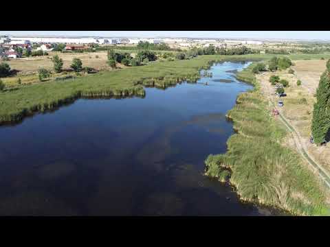 Lac Dumbrăvița, Timiș, aerial