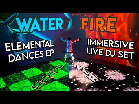 IMMERSIVE Live DJ Set - LED Floor + Projections - ELEMENTAL DANCES by PLEXUSPLAY