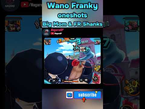 Wano Franky vs FR Shanks & Big Mom  - BEST STEP UP ATTACKER! #shorts #opbr #onepiece #bountyrush