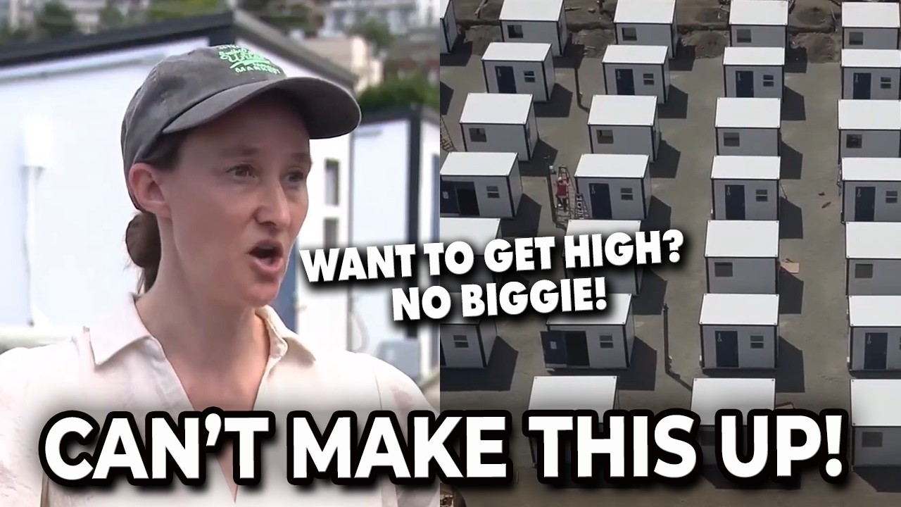 Seattle's commie Mayor builds tiny homes to HIDE homeless people during the World Cup
