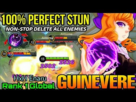 Guinevere perfect stun combo,taste my super magic!!! - top gelobal guinevere HxH Enaru - MLBB