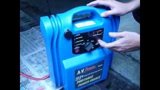 preview picture of video 'Jump Starter jump start without battery on board. 24V 7.8L Diesel Truck Jump Start'
