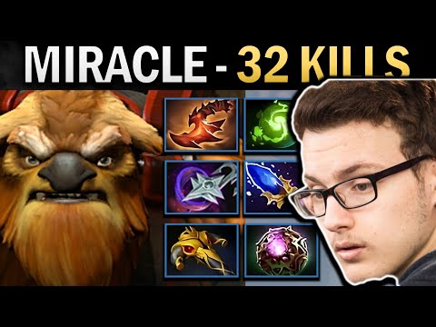 Earthshaker Dota Miracle with 32 Kills and Octarine - TI13