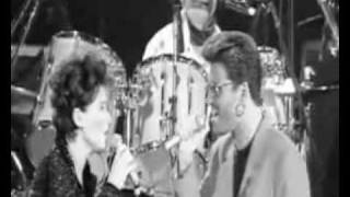 George Michael with Queen and Lisa Stansfield onstage These Are The Days Of Our Lives