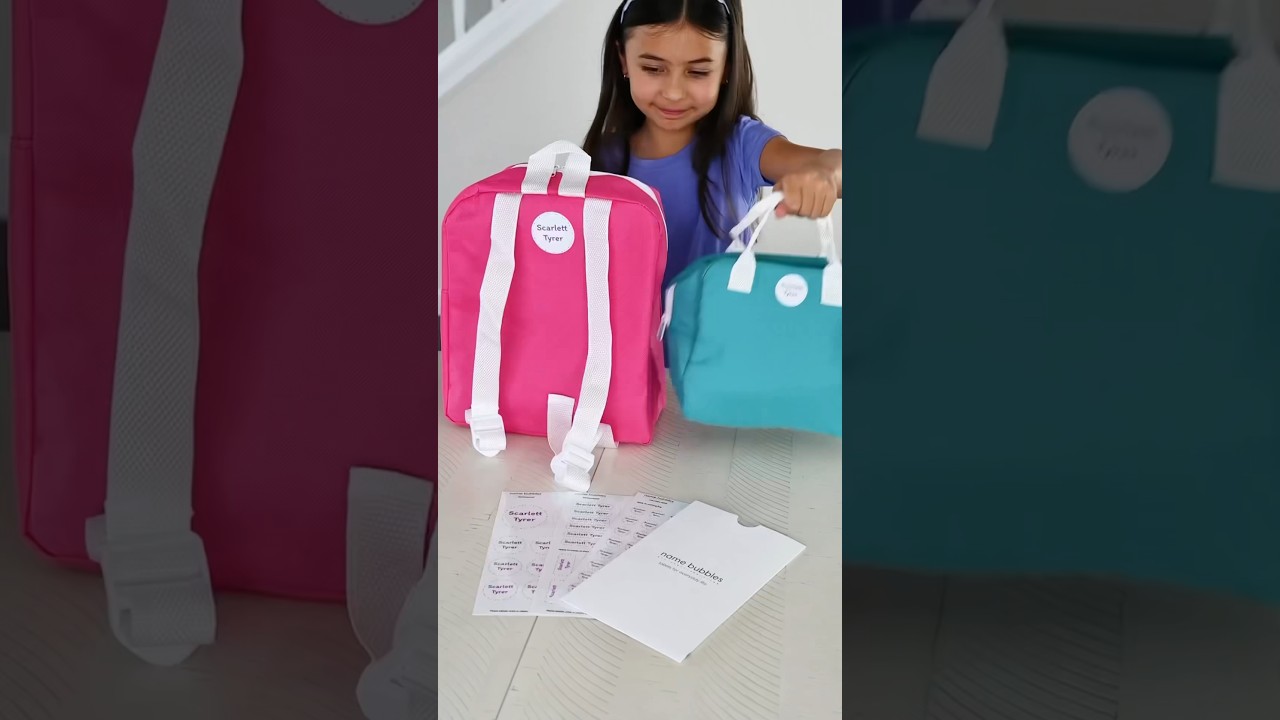 Labeling for Back-to-School shouldn't be a hassle 💜 #backtoschoolhacks #momhacks