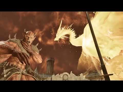 Final Cutscene - Dragon Akatosh avatar Martin vs Lord Dagon The Elder Scrolls IV Oblivion Remastered